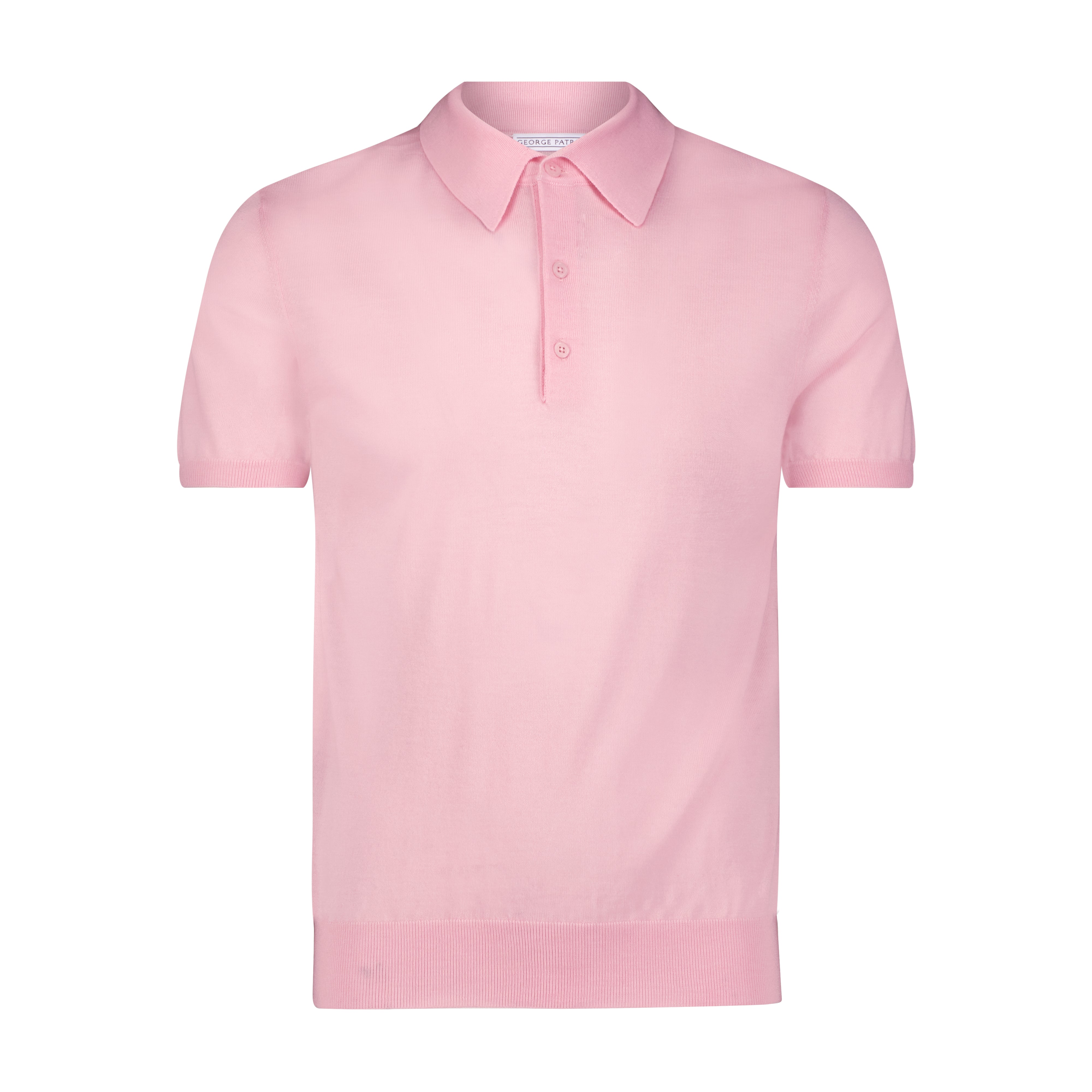 100% Cashmere Polo Shirt - Pink Lemonade