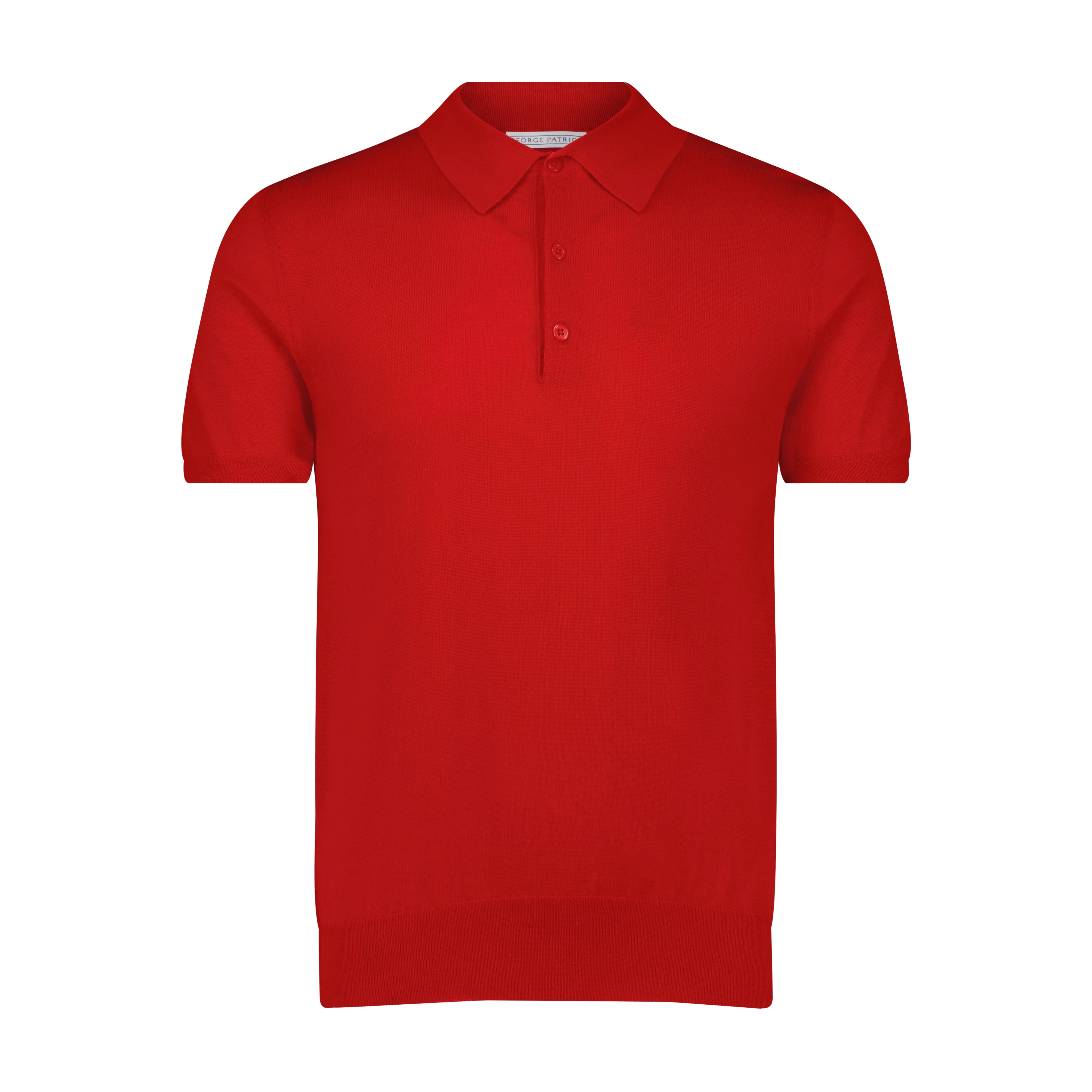 100% Cashmere Polo Shirt - Candy Red