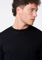 100% Cashmere Crew Neck Sweater - Black