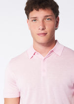 100% Cashmere Polo Shirt - Pink Lemonade