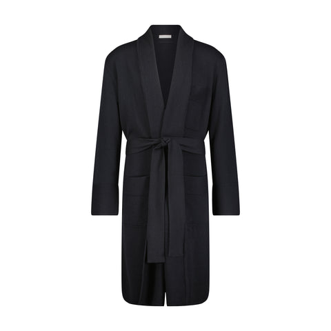90/10 Fine Merino Wool & Black Cashmere Robe