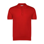 100% Cashmere Polo Shirt - Candy Red